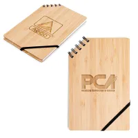 A5 Corner Spiral Bound Journal Book with Bamboo Cover (Factory Direct 10-12 Weeks Ocean)