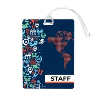 Imprinted Medium Luggage Tag (Factory Direct 10-12 Weeks Ocean)