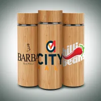 16 Oz. Vacuum-Sealed Eco Bamboo Bottle (Factory Direct - 10-12 Weeks Ocean)