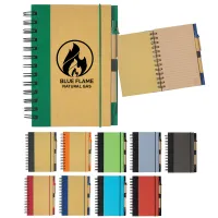 Eco-inspired Spiral Notebook & Pen