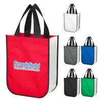 Non-woven Shopper Tote Bag With 100% Rpet Material