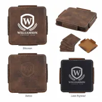 4-piece Coaster Set With Holder