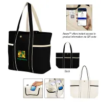 Aware™ 10 Oz. Recycled Cotton Canvas Tote Bag