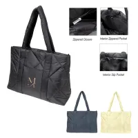 Luxe Quilted Puffer Tote Bag