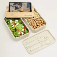 Stackable Bento Box With Phone Stand