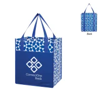 Non-woven Geometric Shopping Tote Bag