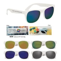 Rubberized Mirrored Sunglasses