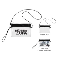 Game Day Clear Wristlet Pouch