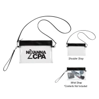 Game Day Clear Wristlet Pouch