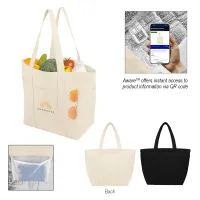 Aware™ 8 Oz. 20 Can Recycled Cotton Cooler Tote Bag