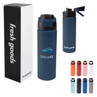 Fresh Goods 24 Oz. Pop Sip Recycled Stainless Steel Bottle