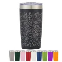 20 Oz. Full Laser Two-tone Himalayan Recycled Tumbler
