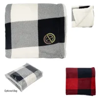 Buffalo Plaid Sherpa Blanket