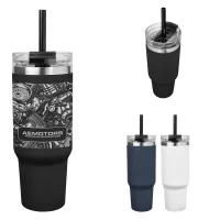 40 Oz. Full Laser Naomi Intrepid Stainless Steel Tumbler