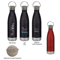 16 Oz. Swiggy Stainless Steel Bottle With Bamboo Lid