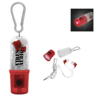 Earbuds With Flashlight Case