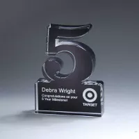 Freestanding 5 Year Anniversary Award