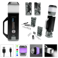 24-piece Tool Set With Rechargeable Led Light