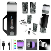 24-piece Tool Set With Rechargeable Led Light