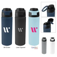 32 Oz. Pop Sip Recycled Single Wall Stainless Steel Bottle