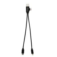 Dual Connect Recycled Multi-charge Cable