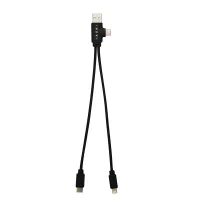 Dual Connect Recycled Multi-charge Cable