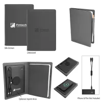 Recycled Power Folio With Wireless Charger & Power Bank
