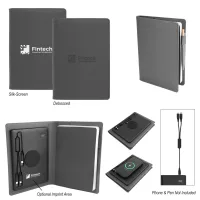 Recycled Power Folio With Wireless Charger & Power Bank