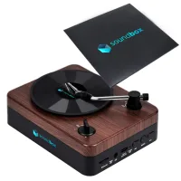 Turntable Wireless Speaker With Custom Record Envelope