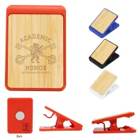 Magnetic Clip With Bamboo Accent