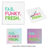 Square Rounded Corner Sticker