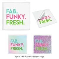 Square Rounded Corner Sticker
