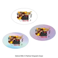 Oval Sticker