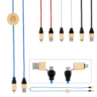 3' 60w Bamboo & Rpet Fast Charging Cable