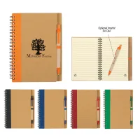 Eco-inspired Spiral Notebook & Pen