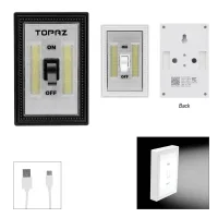 Rechargeable Cob Flip Switch Night Light