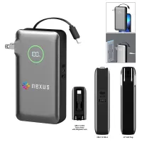 10,000 Mah Phonesuit® Journey Ac All-in-one Portable Battery Pack & Wall Adapter
