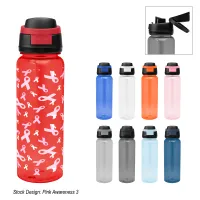 32 Oz. Full Color Pop Sip Rpet Bottle
