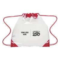 America250™ Touchdown Clear Eva Drawstring Backpack