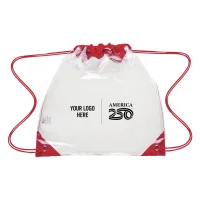 America250™ Touchdown Clear Eva Drawstring Backpack