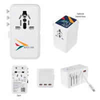 35w International Travel Adapter & Charging Cable