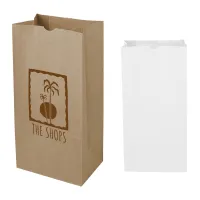 8# Sos Kraft Paper Bag - 6.12" X 12.43"