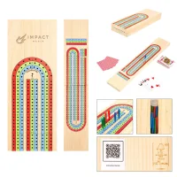 3-track Travel Cribbage Game