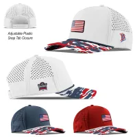 Branded Bills 545 Bare Curved Usa Camo Rope Cap