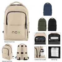 Hudson Leatherette Laptop Backpack