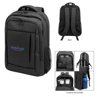 Deluxe Executive Grid Rpet Laptop Backpack