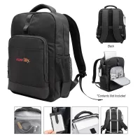 Deluxe Executive Active Rpet Laptop Backpack