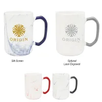 15 Oz. Marble Finish Ceramic Mug