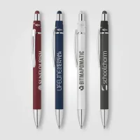 Orbit Spinner Chrome Metal Pen w/ Stylus