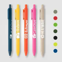 Bloom Essentials Recycled Plastic Retractable Soft Touch Pen